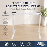 Cadre de bureau réglable en hauteur de haute qualité pour vente en gros, MOQ 1 pièce, logo personnalisé, capacité de charge 100 kg, largeur ajustable