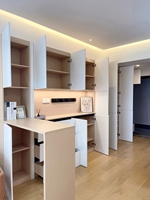 Meuble à chaussures multifonctionnel avec revêtement UV personnalisé, buffet à chaussures dissimulé pour petit appartement, couloir