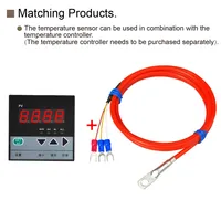 PT100 Patch Silicone Capteur de Température de Surface Sonde RTD Adhésive pour Tuyau Système Industriel Haute Température
