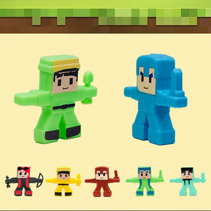 2025 New Pixel Style Mosaic Block Peripheral Toy Stress Relief Toy Stretchable Figure Toy - Product Image 6