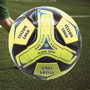 Balón de Fútbol Personalizado con Logotipo, Balón de Fútbol Personalizado en Rojo y Azul - Product Image 1