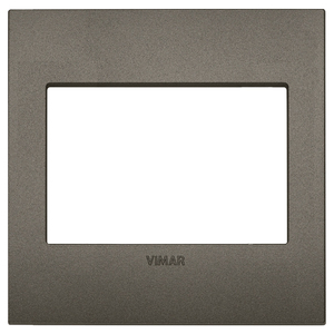 Placca Interruttore a Muro in Metallo Vimar Classic 3M BS 9x9 Cm - Product Image 1