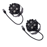 Lampu Kerja Tambahan LED Bulat Off-Road 5 inci MaXpeedingrods Factory RGB DRL Amber White Spot Beam Off Road 212W 12V