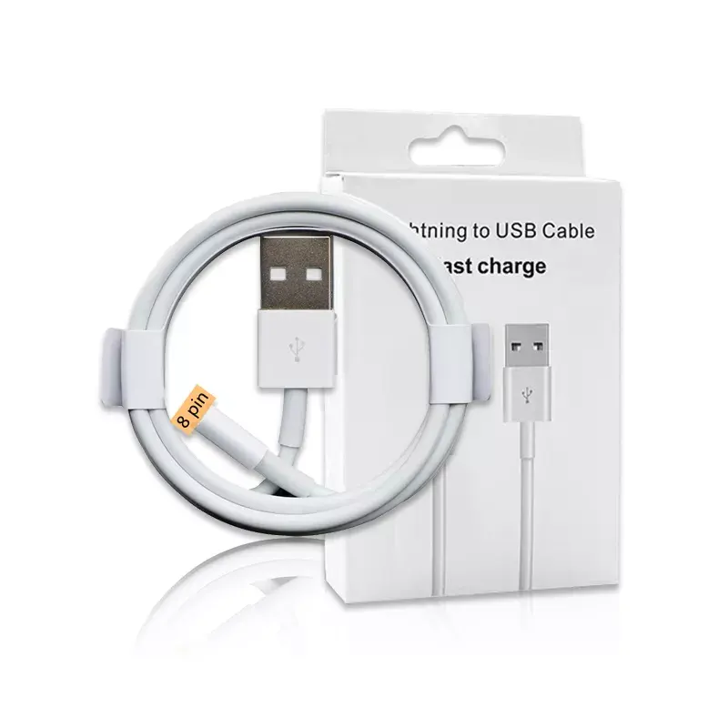 High Quality 1m 2m 3m Cable Charger 8pin for apple Fast Charging Usb lighting Data Cable For Iphone 15 14 13 Charger