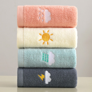 <span class=keywords><strong>Serviette</strong></span> pour enfants avec motif de dessin animé brodé personnalisé, 100% coton tissé, <span class=keywords><strong>serviette</strong></span> de bain douce pour bébé avec logo, ensemble cadeau (OEM/ODM) - Product Image 4