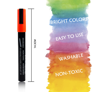 Ensemble de 8 stylos effaçables à l'encre de <span class=keywords><strong>craie</strong></span> lavable Chalktastic, marqueurs de tableau noir à la <span class=keywords><strong>craie</strong></span> liquide pour enfants - Product Image 4