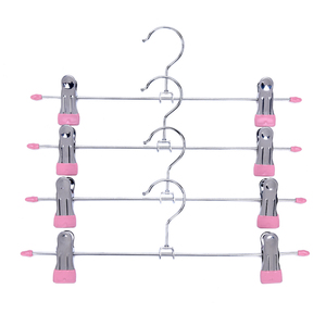 Hot bán giá rẻ tiết kiệm không gian quần móc kim loại đa <span class=keywords><strong>clip</strong></span> móc cho quần - Product Image 1