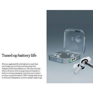หูฟังไร้สาย Original Nothing Ear (3) TWS พร้อมระบบตัดเสียงรบกวน ANC มาตรฐาน IP54 แบตเตอรี่ใช้งานได้ยาวนาน - Product Image 5
