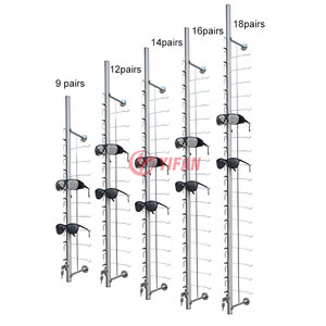 12 cặp khóa nhôm treo tường kính mắt kính hiển thị Kính mắt hiển thị đứng Rack hiển thị Quang Thanh - Product Image 5