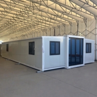 Maison conteneur mobile préfabriquée écologique extensible de 40, 20 ou 30 pieds, 5 chambres, pour habitation et expédition