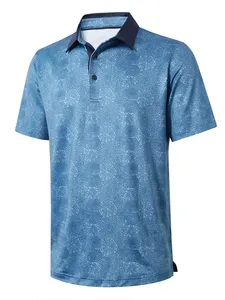 Groothandel 85% Polyester 15% Spandex Snel Droog Slim Fit Gebreide Golfshirts Met Korte Mouwen Logo Leeg Polo T-Shirt
