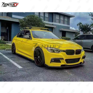 Lèvre avant en fibre de carbone compatible avec BMW Série 3 <span class=keywords><strong>F30</strong></span> F35, style <span class=keywords><strong>Hamann</strong></span>, spoiler de pare-chocs, pièces de modification et de performance. - Product Image 5