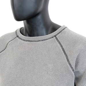 TOPSHOW <span class=keywords><strong>T</strong></span>-<span class=keywords><strong>Shirt</strong></span> da <span class=keywords><strong>Uomo</strong></span> in Cotone a Nido d'Ape con Orlo Grezzo, Maniche Raglan, Maniche Lunghe, Bordi Tagliati, <span class=keywords><strong>T</strong></span>-<span class=keywords><strong>Shirt</strong></span> Neutra all'Ingrosso - Product Image 4
