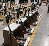 Silla de Pilates Profesional Velos de Madera de Arce, Silla de Estabilidad Ajustable de Alta Calidad y Duradera para Uso en Estudio