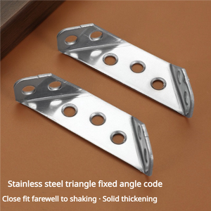 ที่ยึดมุมเฟอร์นิเจอร์โลหะทรงสามเหลี่ยมอเนกประสงค์ทำจากสแตนเลสฉากยึดชั้นวางของสำหรับไม้ - Product Image 3
