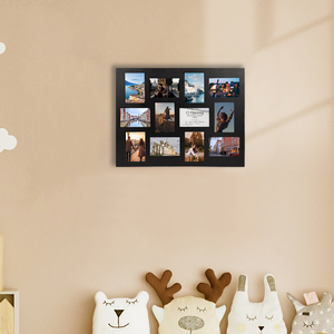 Cadres photo de paysages et de fleurs en collage, bois/MDF écologique, peinture murale pour la décoration de la maison - Product Image 6