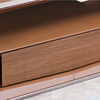 Ensemble de meubles de bureau antiques de luxe français, table de bureau de direction et chaise en cuir, bureau classique en bois massif