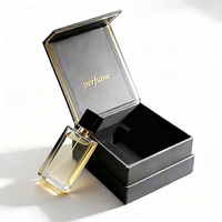 Boîte en papier d'emballage avec couvercle magnétique pour flacon de parfum ou d'huile essentielle, design luxueux, personnalisable avec logo imprimé, vide, pour cosmétiques, 30, 50, 100 ml