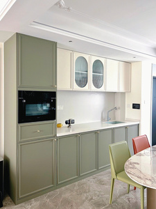 Mobile Bar Moderno di Lusso in Acciaio Inossidabile con <span class=keywords><strong>Ante</strong></span> Scorrevoli in Vetro, Altezza Regolabile, Pannelli in Legno e Pietra di Quarzo, Arredamento per la Casa - Product Image 3