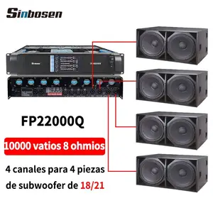Sinbosen Amplificador de audio de subwoofer 4650 vatios x 4 canales FP220000