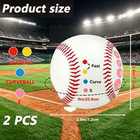 YumuQ 2 PCS Marqueurs de placement des doigts pour l'entraînement au lancer de baseball, équipement d'entraînement pour adolescents et débutants