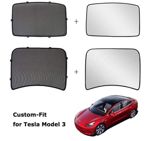 Pare-soleil de toit en verre pour Tesla Model 3 Highland Pare-soleil de toit pour rafraîchir pour Tesla Model 3 Accessoires de voiture 4 PCS/Set - Product Image 1