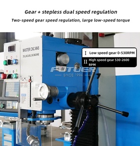 Machine <span class=keywords><strong>de</strong></span> perçage et <span class=keywords><strong>de</strong></span> fraisage multifonctionnelle, moteur à fréquence variable axe Z avec frein - Product Image 3