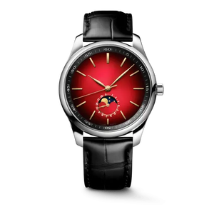 Montre mécanique automatique à phases de lune avec bracelet en cuir pour homme, style business décontracté, usage quotidien, Longinesing - Product Image 1