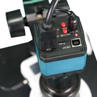 Caméra de microscope numérique industrielle 14MP avec interface USB, sortie numérique, oculaire numérique, objectif C-mount pour la vérification des circuits imprimés
