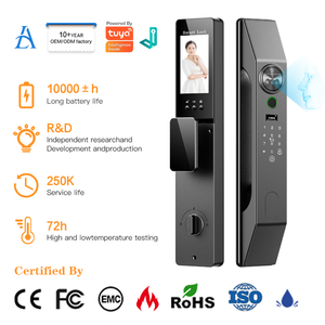 <span class=keywords><strong>Cerradura</strong></span> Inteligente para <span class=keywords><strong>Puerta</strong></span> Aurelysse con Reconocimiento Facial 3D, WiFi Tuya, Bloqueo Automático por Vena de la Palma, con Cámara HD y Videoportero para el Hogar - Product Image 4