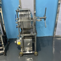 Filtre-presse à plaque en acier inoxydable de qualité alimentaire, filtre à cadre mobile, système de fermentation de jus et de bière artisanale, filtration du moût, 1 an