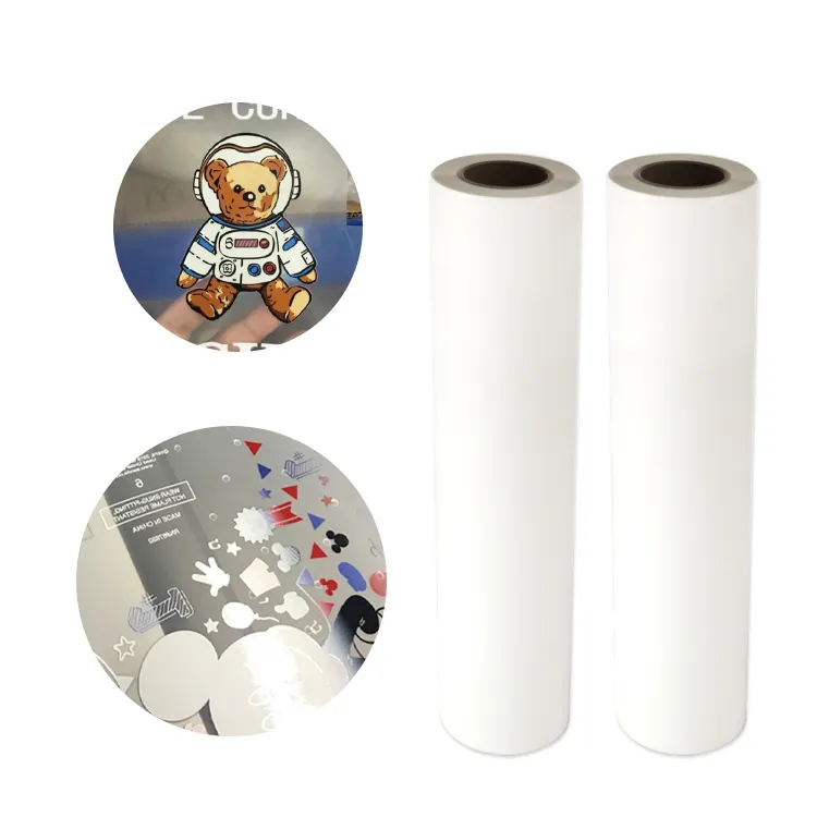 Good Quality Clear Transparent Double Sided Matt Adhesive A3 A3 Plus 30Cm Dtf Pet Film Roll Ready To Ship