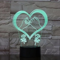 Lampe de table pour la Saint-Valentin, cadeau pour la femme