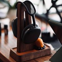 Usine en gros support en bois de qualité supérieure pour casque casque présentoir pour Airpods max et autres écouteurs meilleur cadeau