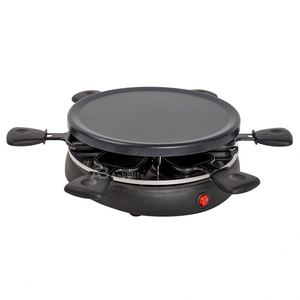 Anbo 2-en-1 <span class=keywords><strong>Raclette</strong></span> et Barbecue Électrique 1500W <span class=keywords><strong>pour</strong></span> 8 Personnes, Surface Antiadhésive Amovible, Carré, Usage Domestique Intérieur, Sans Fumée - Product Image 3