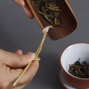 Juego de utensilios de té de bambú para la ceremonia del té Kung Fu, seis accesorios de caballero, hechos a mano, origen Zhejiang - Product Image 3