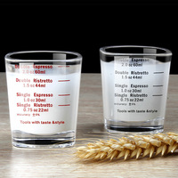 Tasses à thé et à café en verre à double paroi isolées personnalisées écologiques de 2 oz / 60 ml, vente en gros en usine