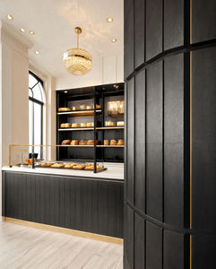 Vitrina de Madera para Panadería con Logotipo Personalizado, Iluminación LED, Impermeable y Ecológica, Mostrador de Pastelería Moderno para Tiendas Minoristas - Product Image 2