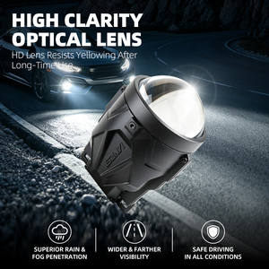 Luz Antiniebla Bi-LED F30 de 3 Pulgadas, 9-16V, Lámpara Auxiliar de Conducción LED Universal para Automóviles - Product Image 2