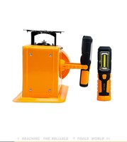 Lampe de travail LED COB portable rechargeable DINGQI 250Lm 10W IP54, magnétique, pliable, 3 modes, pour réparation automobile et atelier