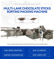 Machine d'emballage automatique de biscuits en bâtonnets HANNPRO, comptage, tri, ligne d'emballage à une ou deux étapes