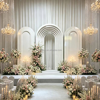 Arche de mariage en fer blanc, personnalisable, vente en gros usine, décor d'arche métallique pour toile de fond de scène, pour la décoration de fonds d'événements et de fêtes de mariage
