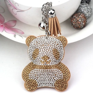 Nouveau Porte-clés Créatif Panda Géant en Strass de Verre Écologique 3D, Pendentif pour Sac de Téléphone Portable, Décoration pour Ongles et Chaussures, Idéal Cadeau - Product Image 6