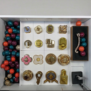 Phụ kiện khóa xoắn bằng hợp kim, khóa túi xách tự làm, khóa túi xách nữ, khóa túi đeo tay, khóa túi xách tùy chỉnh, giá nhà máy. - Product Image 6