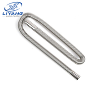 Tuyau d'échappement de chauffage de 25 mm, 1,5 m, en acier inoxydable, flexible, pour chauffage au diesel Webasto Eberspacher
