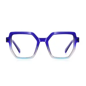 Nuevas <span class=keywords><strong>Gafas</strong></span> de Diseño de Lujo para Mujer y Hombre, Montura Grande con Degradado, TR90, <span class=keywords><strong>Gafas</strong></span> para Computadora, Anti Luz Azul - Product Image 2