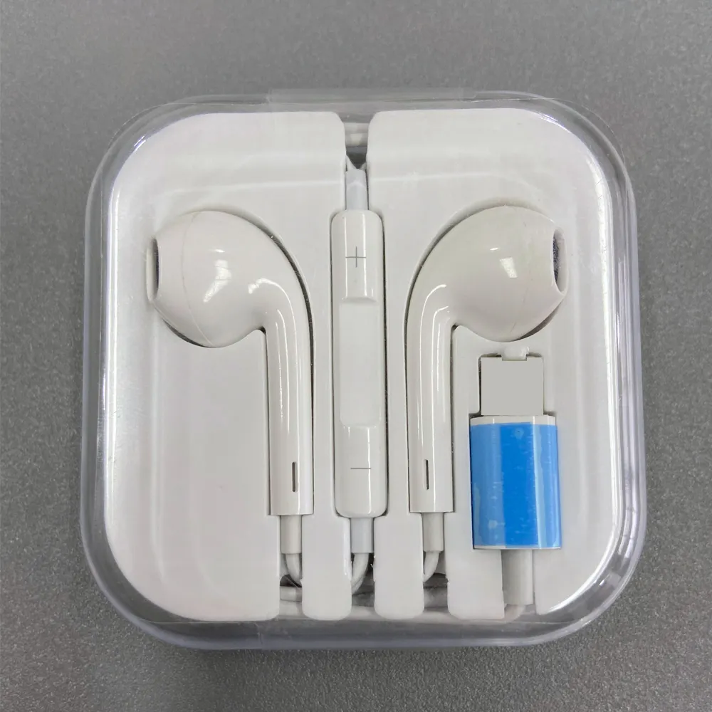 Écouteurs intra-auriculaires pour téléphone SE 12 11 7 8 Plus XS MAX Pro Stereo Sound Wired Earbud Wire Control Bluetooth-compatible Headset