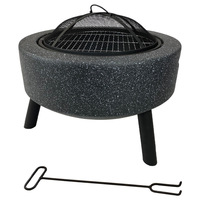 Barbecue à charbon de bois d'extérieur Cheminée de poker en bois Foyer durable Mgo pour patio