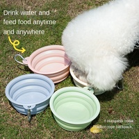 Bols pliables et rétractables en silicone écologique pour nourriture et eau pour chien – Accessoires pour animaux de compagnie