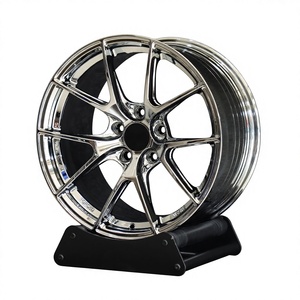 Jantes forgées concaves profondes personnalisées 18 19 20 pouces en aluminium poli/triple chrome, légères, pour BMW Tesla Mustang - Product Image 1